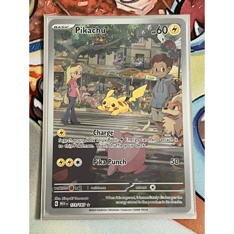 Pokemon TCG SV3 5 151 Pikachu 173 165 Illustration Rare Shopee