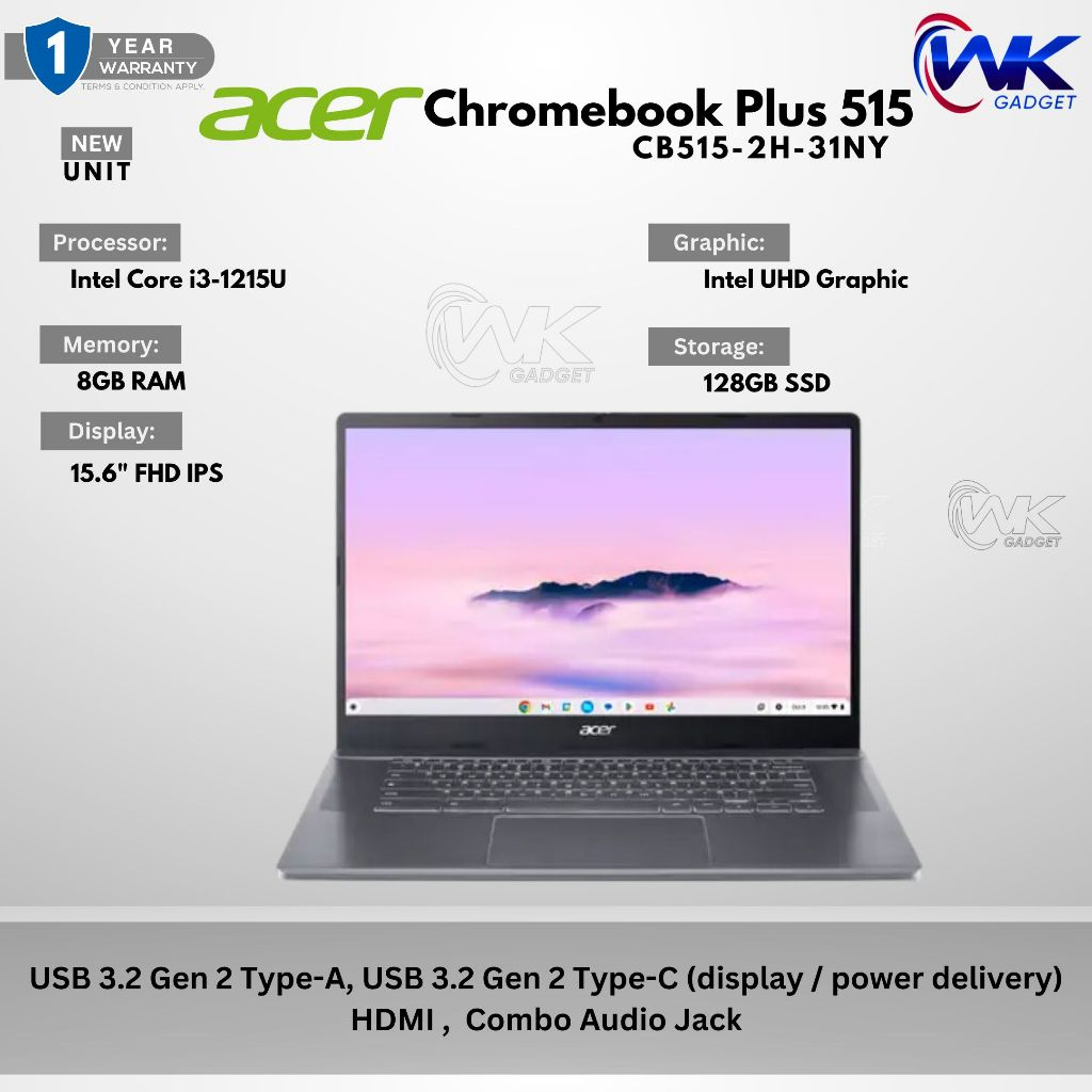 New Unit Acer Chromebook Plus Cb H Ny Intel Core I