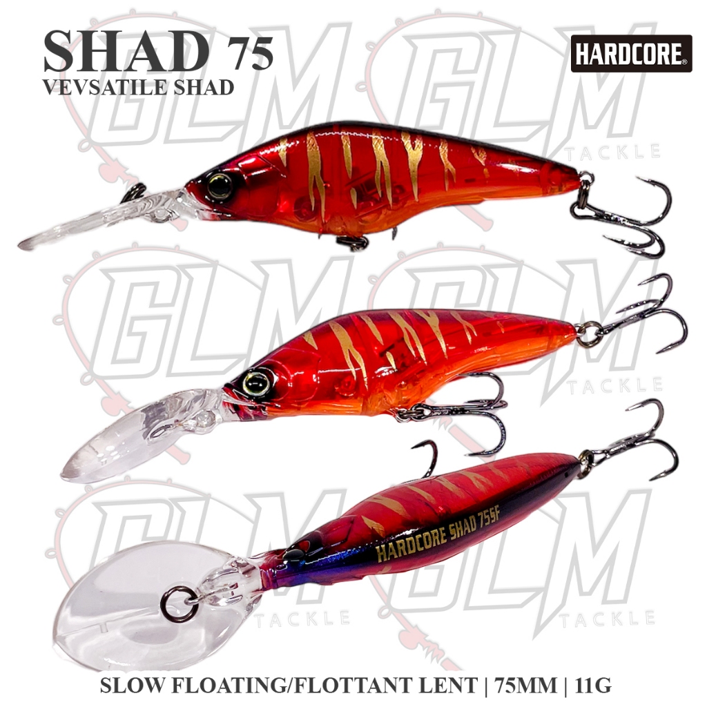 Duel Hardcore Shad Versatile Slow Floating Flottant Lent Mm