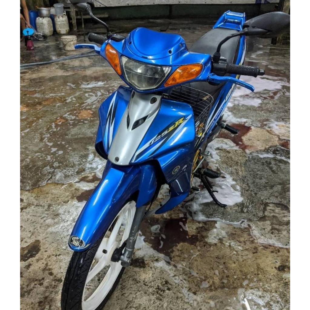 Y125ZR HLY COVER SET BIRU SKALA DADA SILVER BMC TAK SIAP TAMBAL