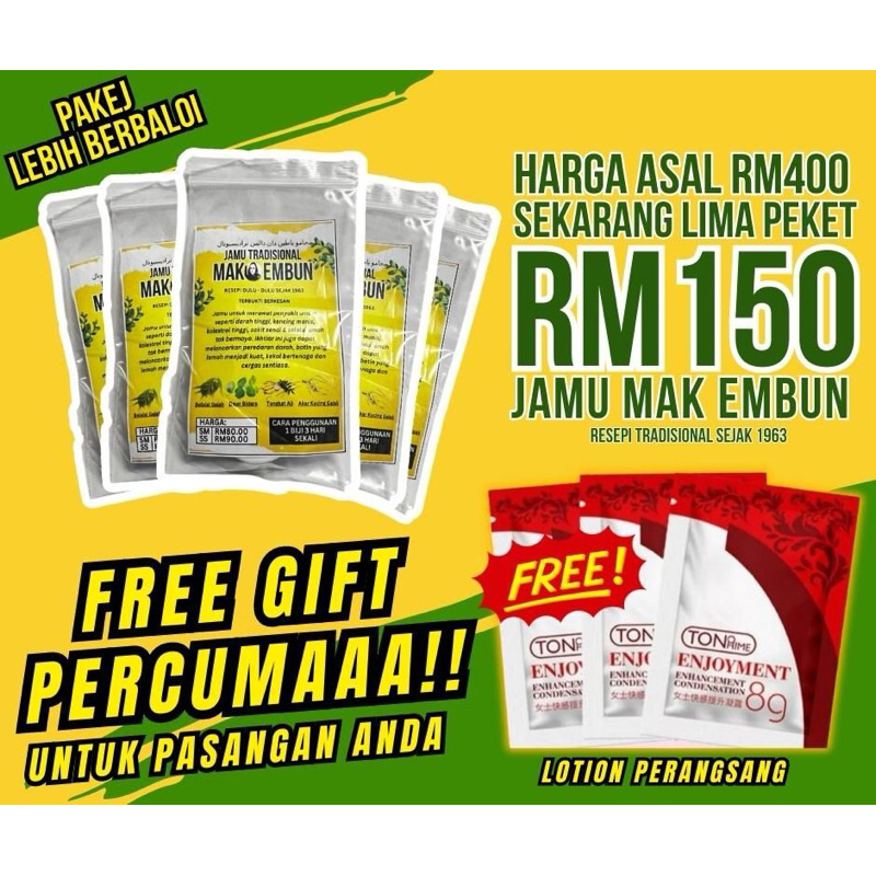 Jamu Mak Embun Ori Hq Postage Setiap Hari Yang Sama Shopee Malaysia