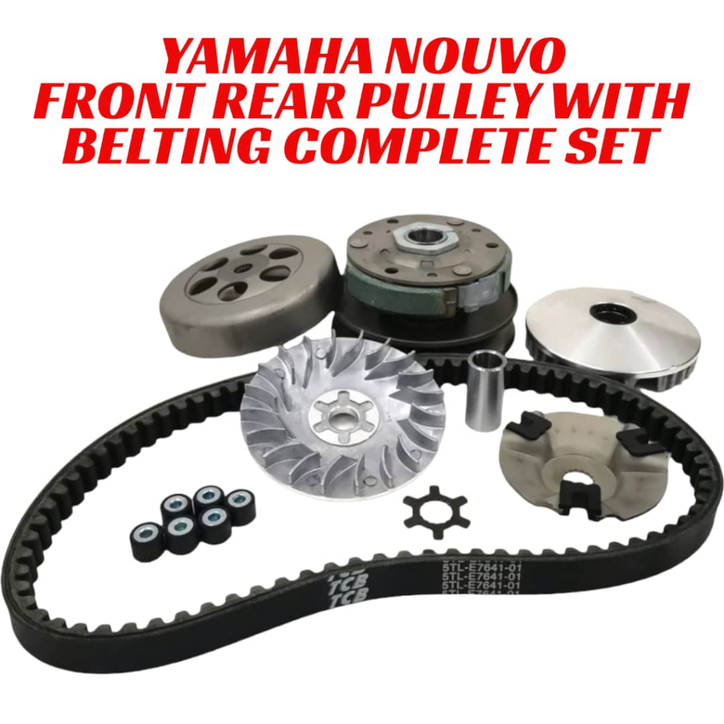 Yamaha Nouvo Front Pulley Rear Pulley With Timing Belt Completed Set