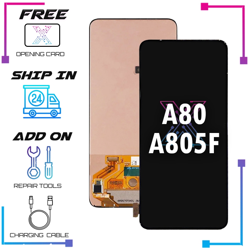 XET Lcd For Samsung A80 A805F Super Amoled Lcd Touch Screen Digitizer