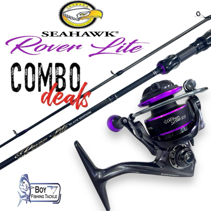 Combo Set Seahawk Rover Lite Rod Reel Ultralight Ul Bfs Finesse Rover