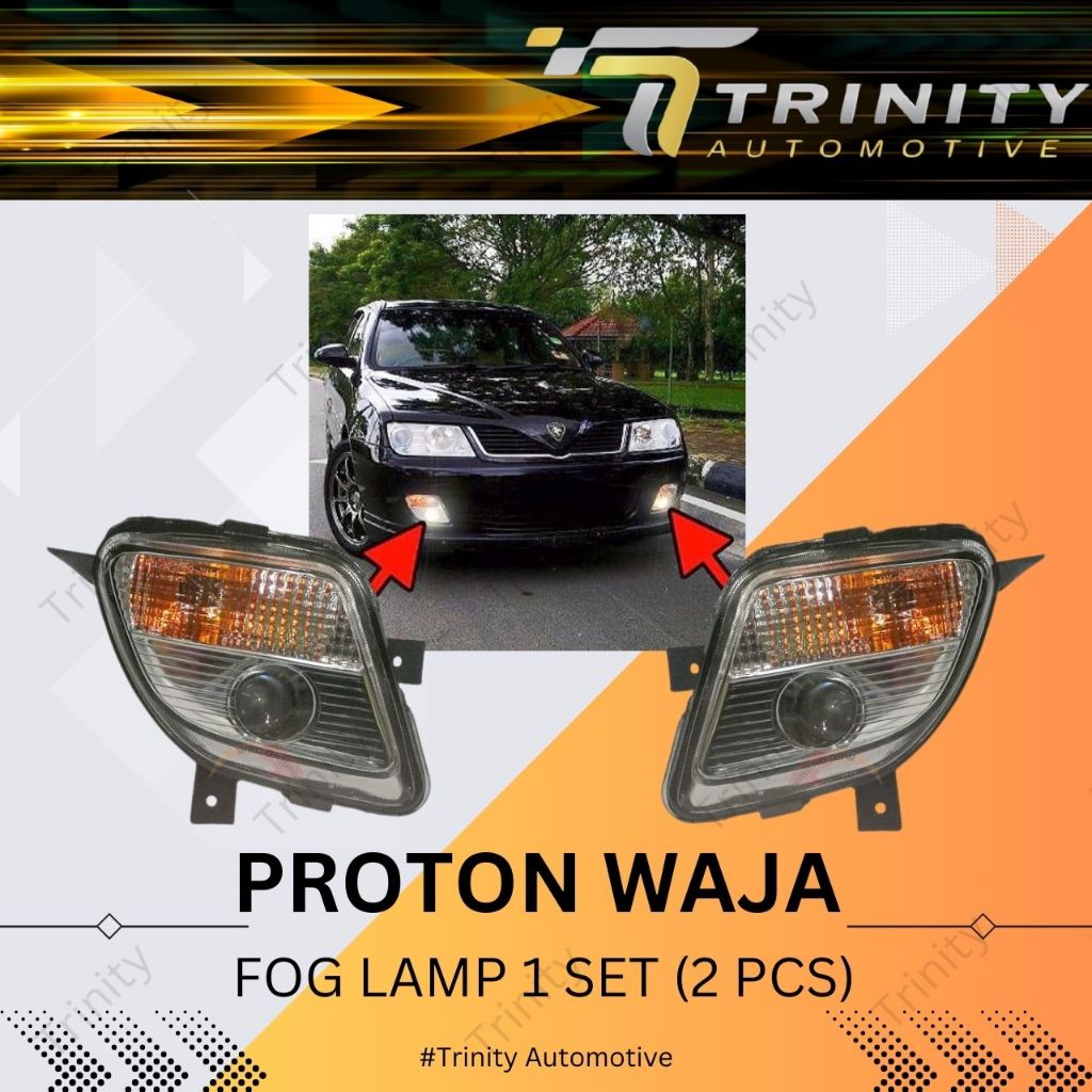 Proton Waja Fog Lamp Sport Light Kiri Kanan Made In Malaysia Shopee