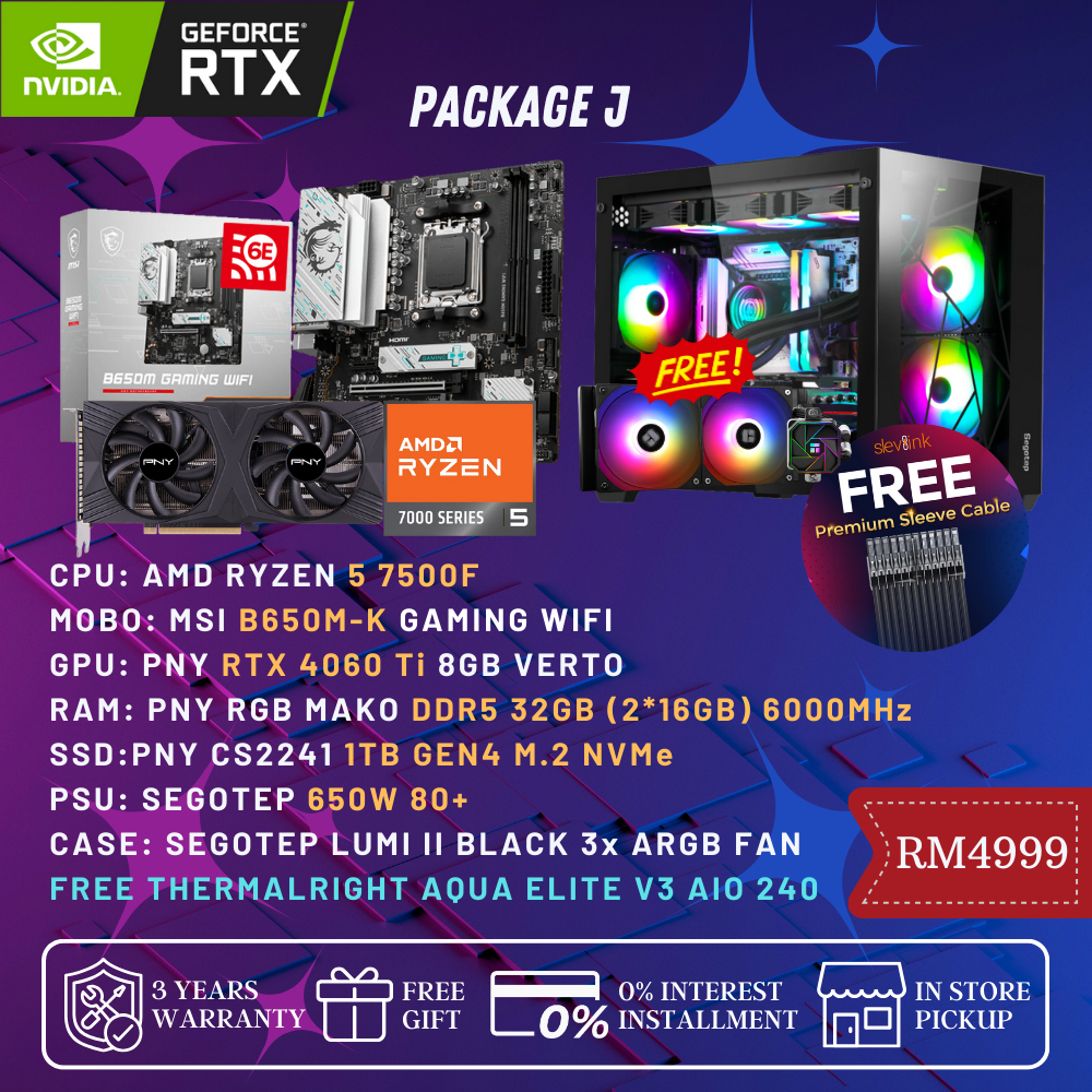 Ready Stock Gaming Pc Package Rtx Rtx Ryzen G