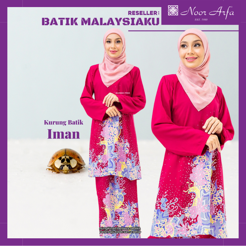 Batik Malaysia IMAN BAJU KURUNG PAHANG BATIK IMAN BATIK ASLI