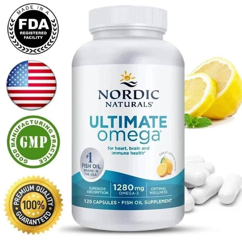 100 Original Products 120 Capsule Omega High Potency Omega 3 Fish