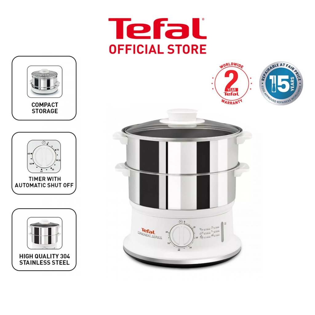 Tefal Convenient Steamer Stainless Steel Vc Shopee Malaysia