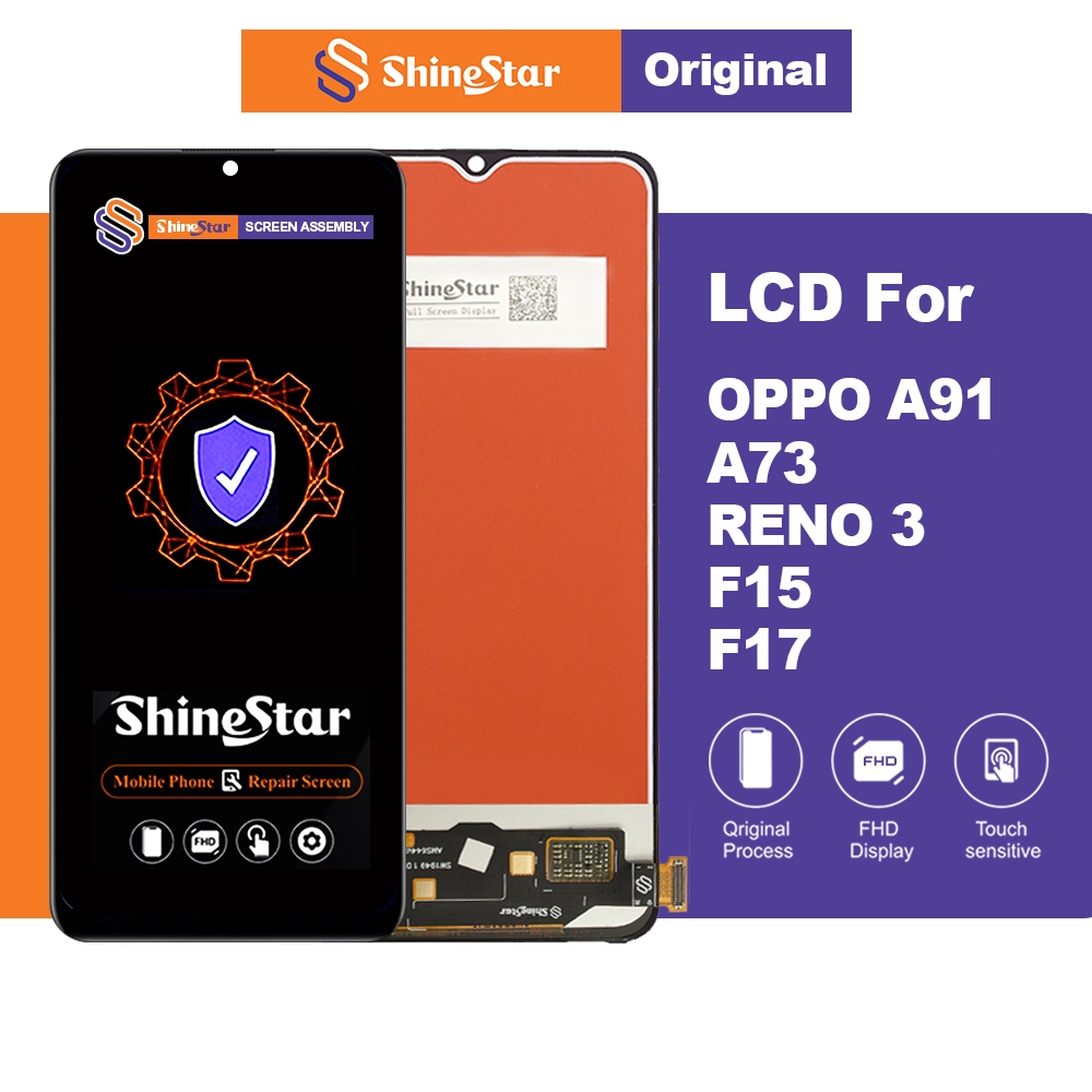 ShineStar LCD Display For OPPO A73 A91 RENO 3 F15 F17 K7 Glass