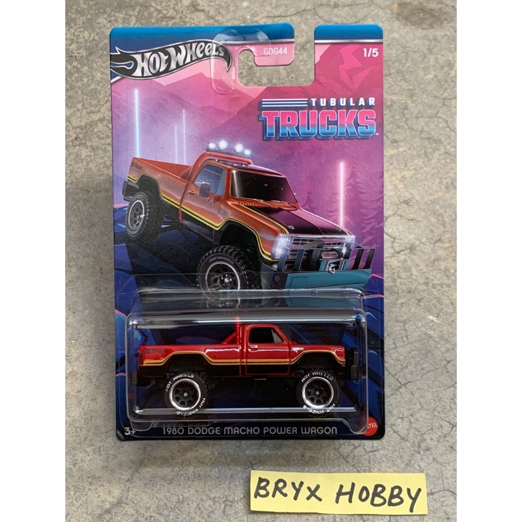 Hot Wheels 2024 Themed Automotive Tubular Trucks 1980 Dodge Macho Power