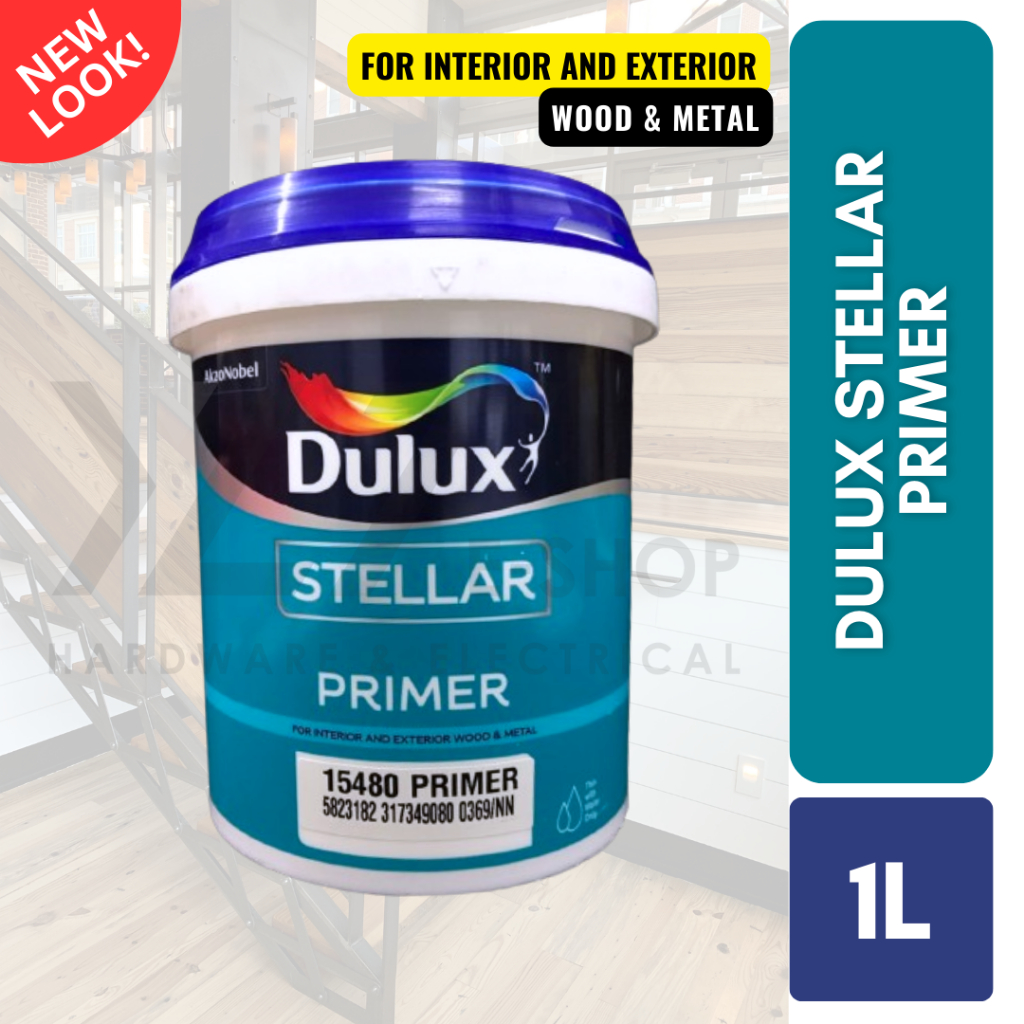 YLT Dulux Stellar Primer White 1L Untuk Cat Aura Stellar Gloss Water