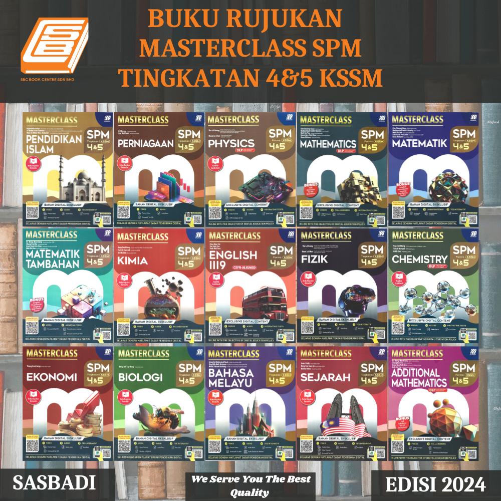 Sbcb Buku Rujukan Masterclass Spm Tingkatan Kssm Sasbadi