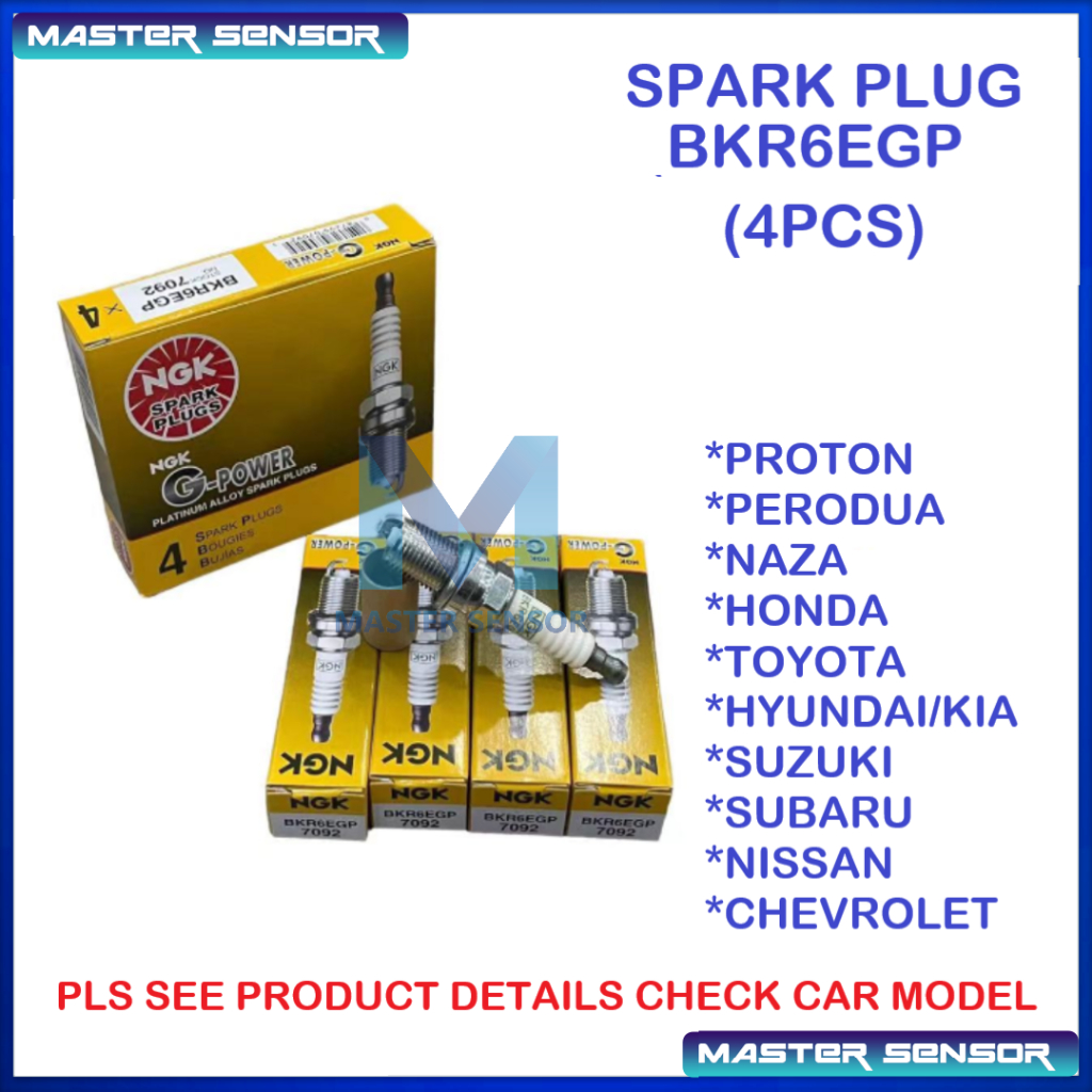 ORIGINAL NGK 7092 G Power Platinum Alloy Spark Plug PERODUA Myvi