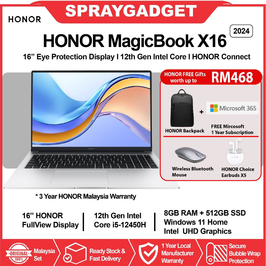 Honor Magicbook X Gb Ram Gb Ssd Th Gen Intel Core I