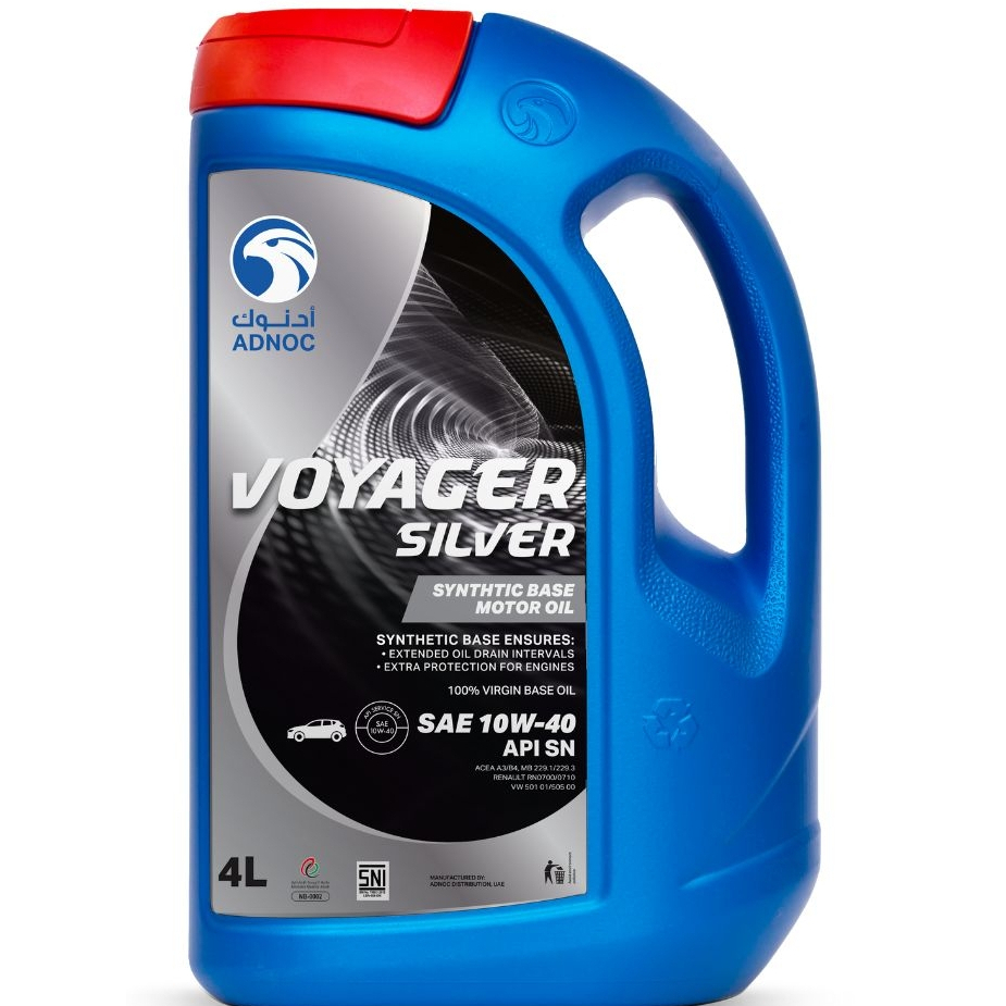 Adnoc Voyager Silver 10W 40 SN 4L Shopee Malaysia