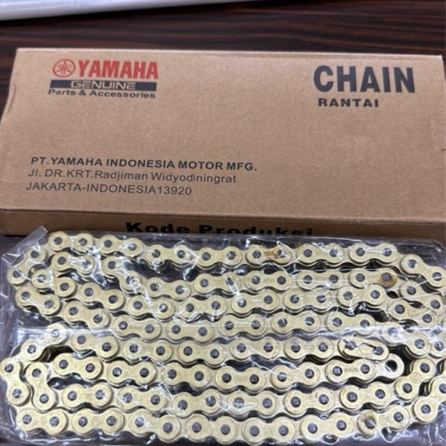 YAMAHA RANTAI CHAIN 415H O RING 415H 132L ORING GOLD CHAIN RANTAI EMAS