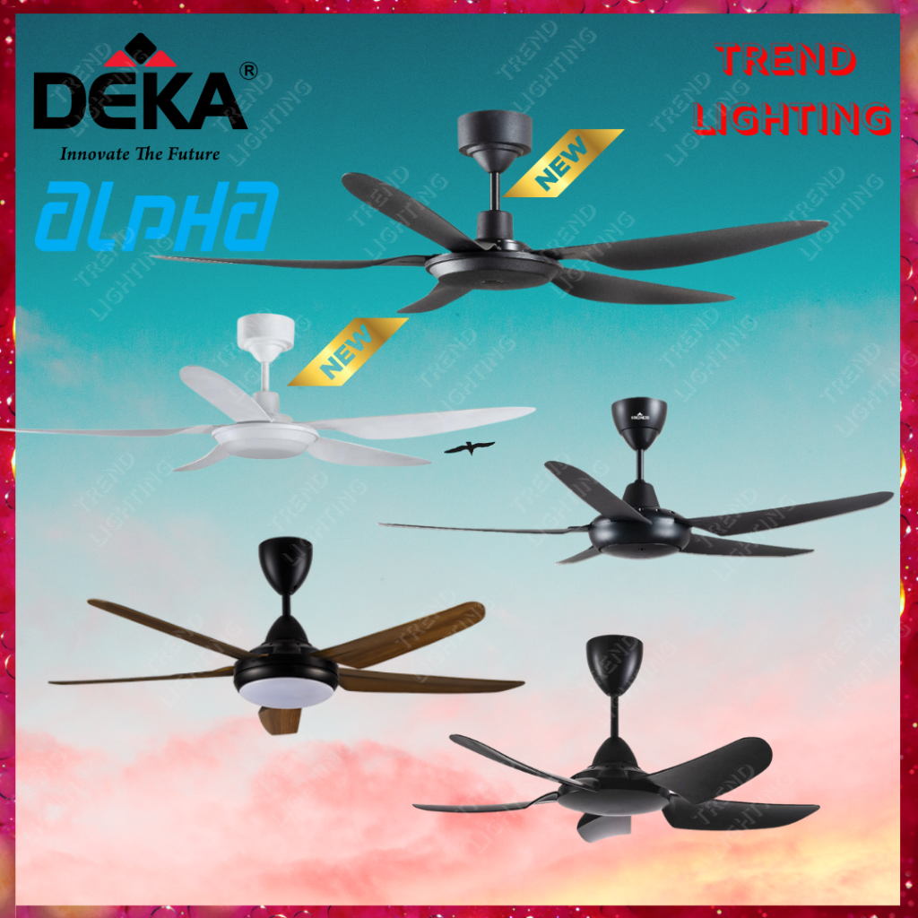 Sirim DEKA Kronos Ceiling Fan Kipas Siling F5DC Baby LED AC DC