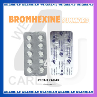 Sunward Bromhexine Tablet S Reduce Phlegm Pecah Cairkan Kahak