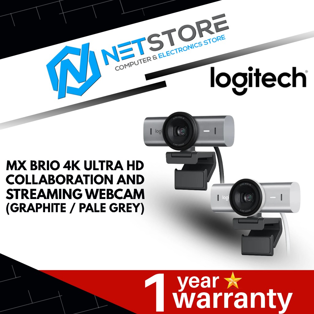 Logitech Mx Brio K Ultra Hd Collaboration And Streaming Webcam