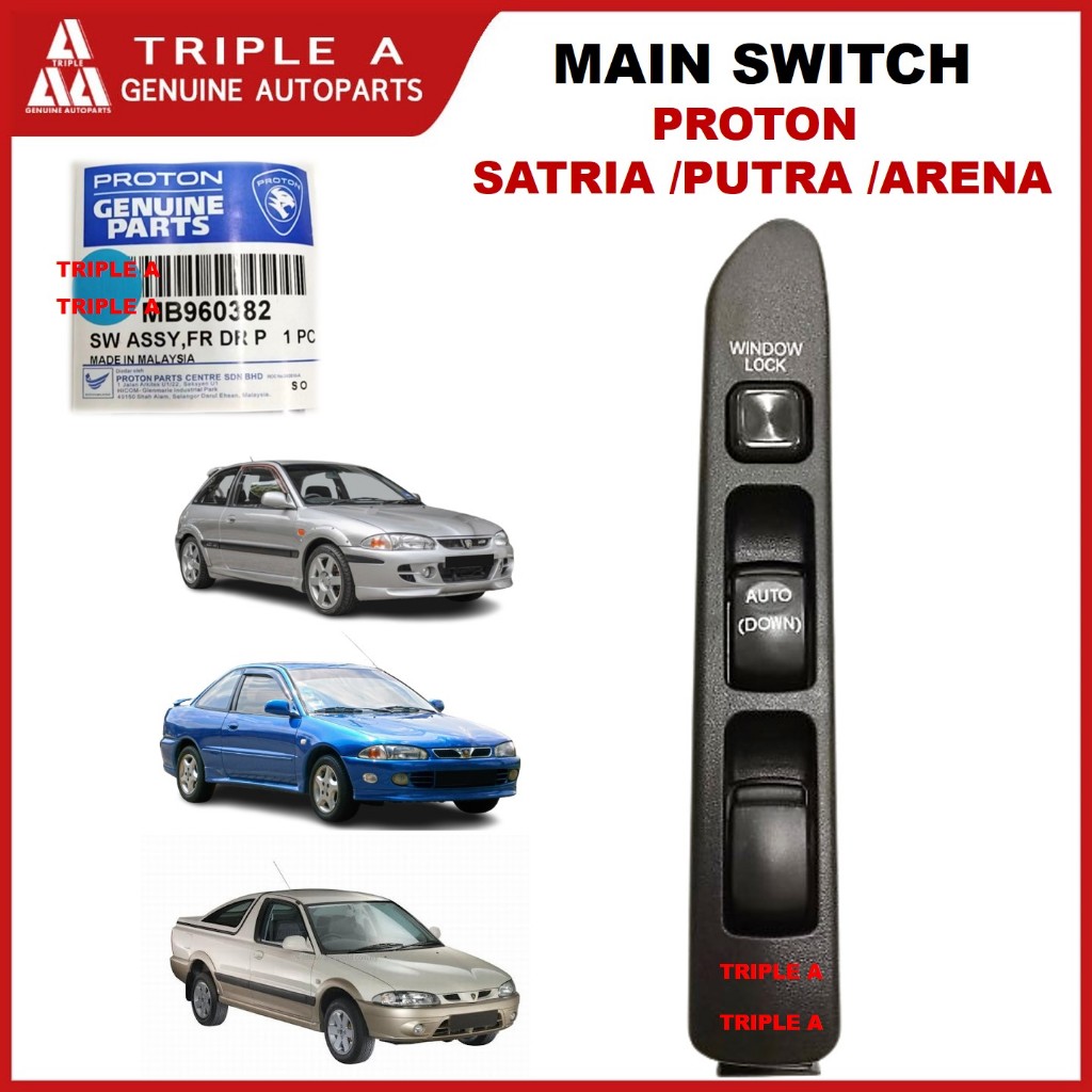 ORIGINAL Main Switch Proton Satria Putra Arena Power Window Main Switch