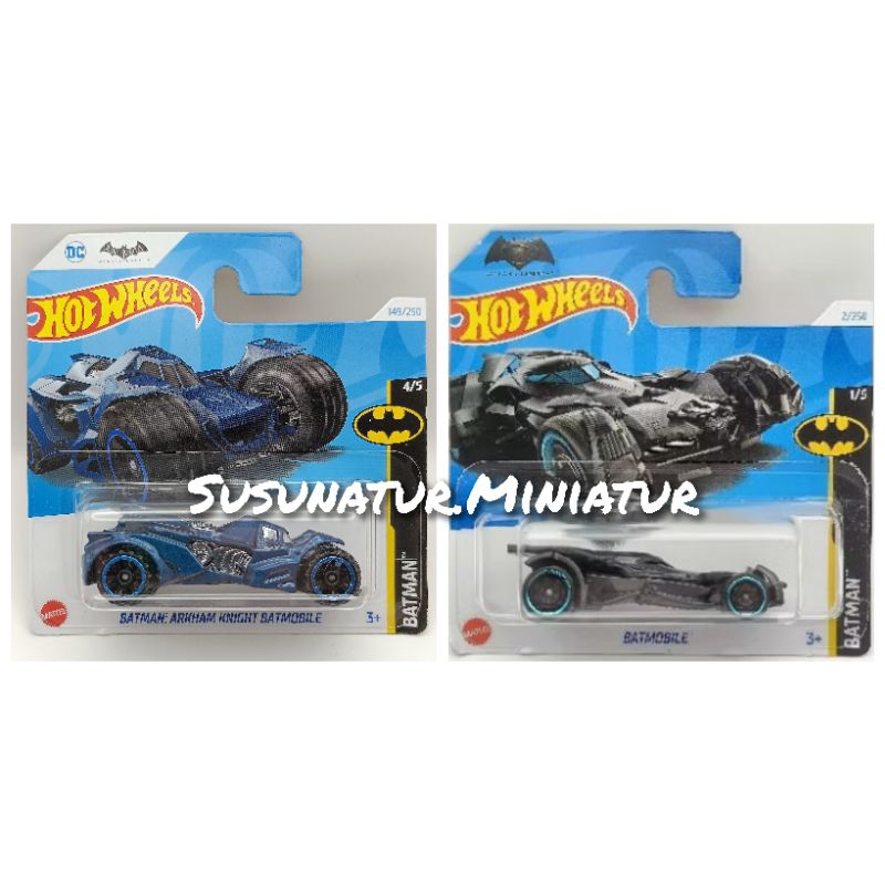 Hot Wheels Batman Arkham Knight Batmobile Batman V Superman Batmobile Short Card SC HW 2024