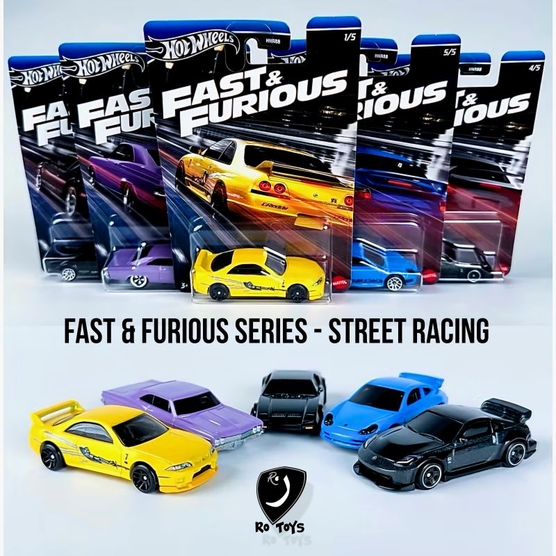 HOT WHEELS SET FAST AND FURIOUS STREET RACING COMPLETE OF PCS IN