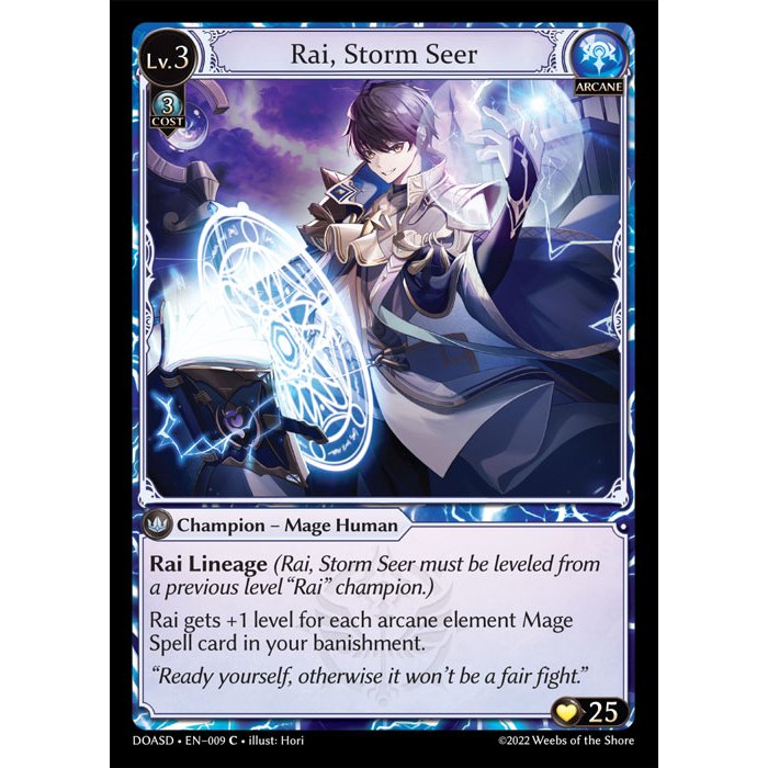 Grand Archive Dawn Of Ashes Starter Decks Dosd Rai Storm Seer Doasd