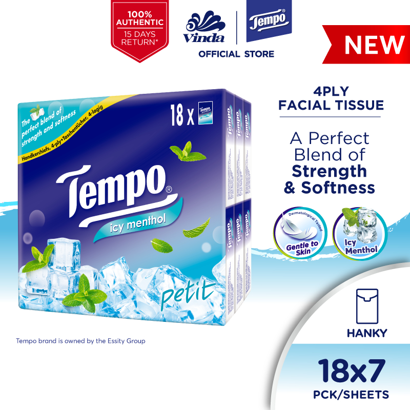 Tempo Petit Hanky Ply Icy Menthol Limited Edition X S Shopee