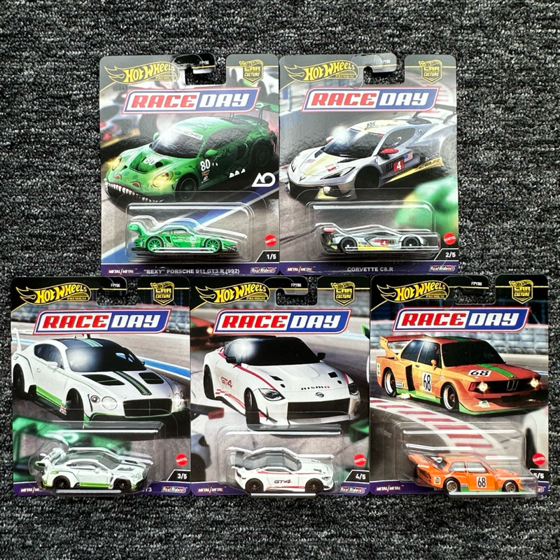 Hot Wheels Race Day Rexy Porsche Gt R Bentley Continental Gt Nissan Z Gt