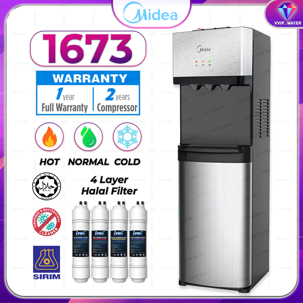 Midea Mild Alkaline Floor Standing Water Dispenser Hot Normal Cold Model S With