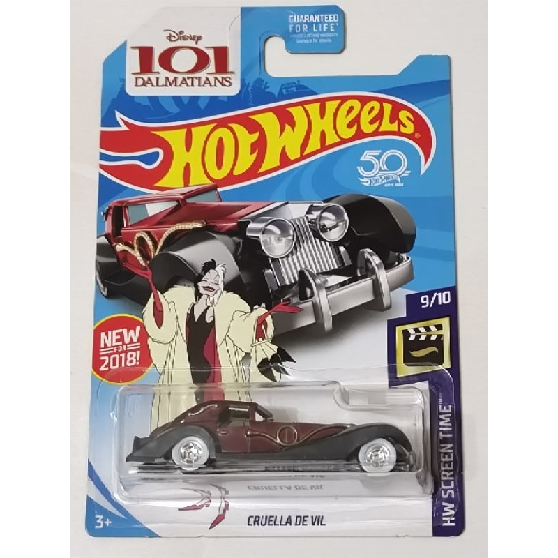 Hot Wheels STH US Card Super Treasure Hunt Cruella De Vil Disney