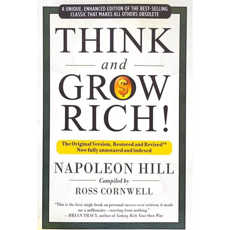 Think And Grow Rich The Original Version Restored And Revised Pts