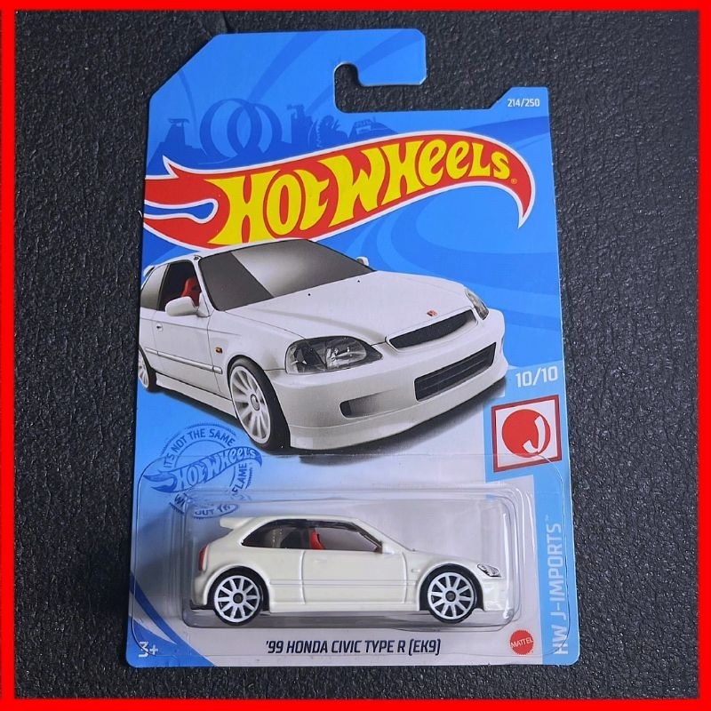 Hot Wheel Honda Civic Type R EK St Editions White Model Hot
