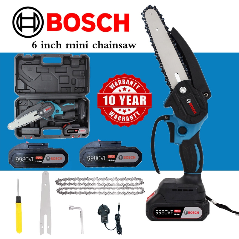 Bosch Original 9980VF Rechargeable Lithium Battery Cordless Chainsaw