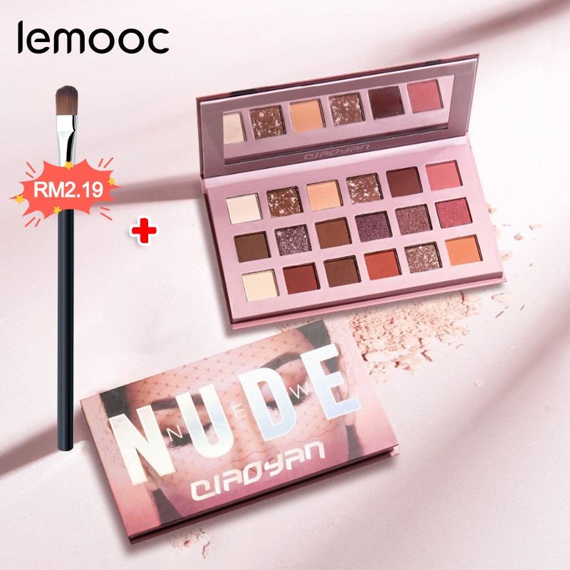 Waterproof Beauty New Nude Eyeshadow Palette 18 Colors Nude Earth