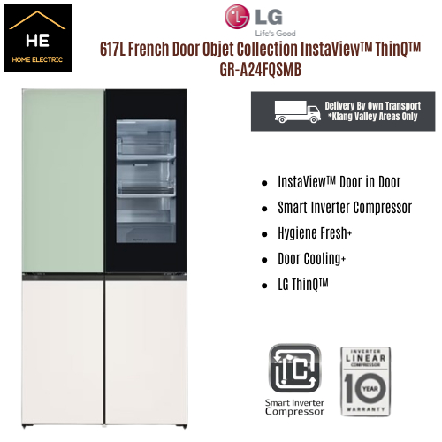 Lg L Slim French Door Fridge Gr A Fqsmb With Instaview Door In Door