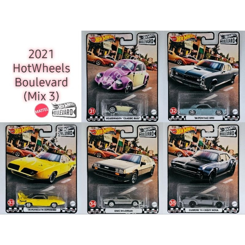 HOT WHEELS BOULEVARD 2021 Mix 3 Set Of 5pcs Shopee Malaysia