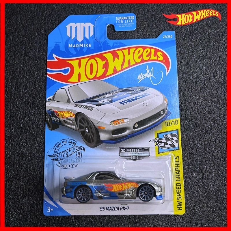 Hot Wheel Mazda RX Zamac Madmike Drift Car JDM RX Mazda Drift Car Hotwheels