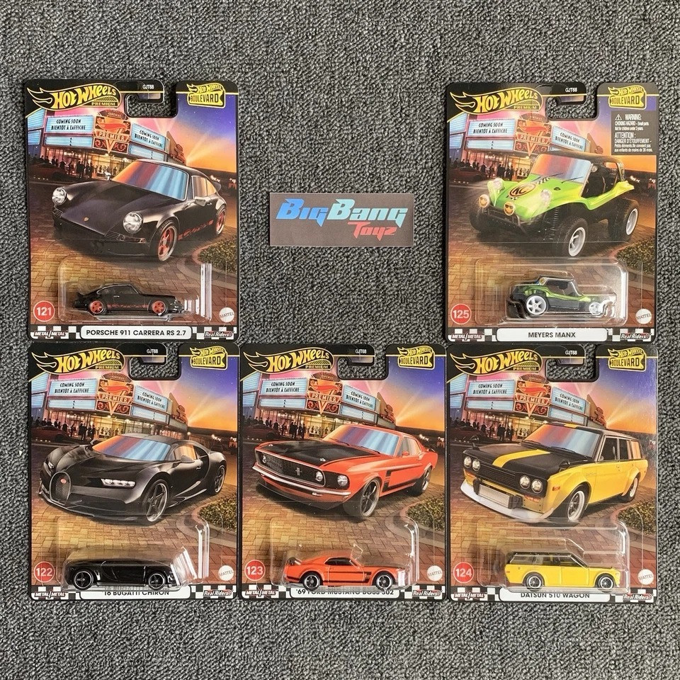 Hot Wheels Premium Boulevard 2025 121 125 Set Of 5 In Stock New Car