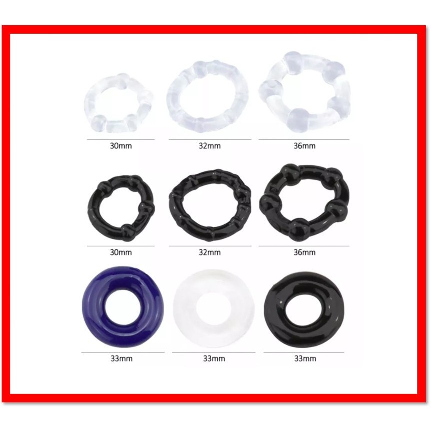 Penis Ring 3 Silicone Delay Ring Adult Male Sex Toys Long Lasting