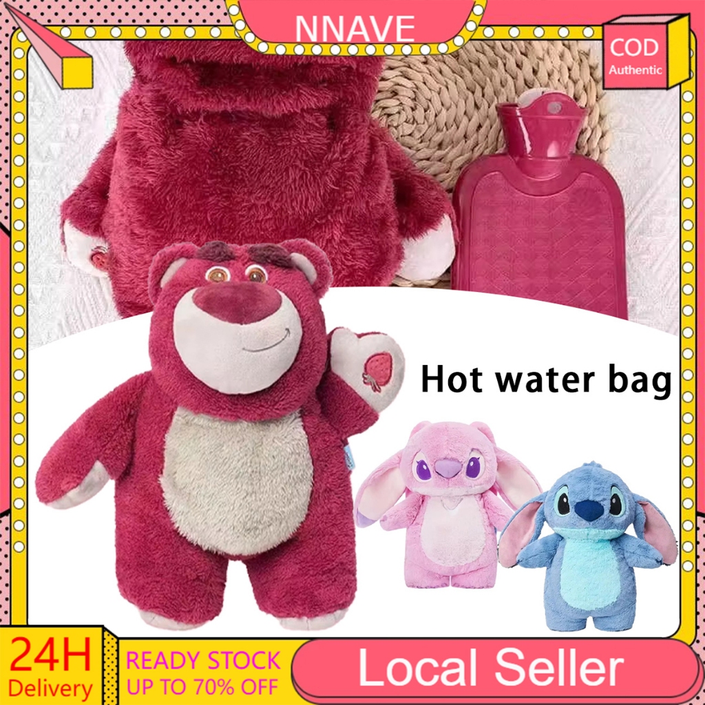 Stitch Angel Lotso Hand Warm Bottle Hot Water Bottles Portable Warm