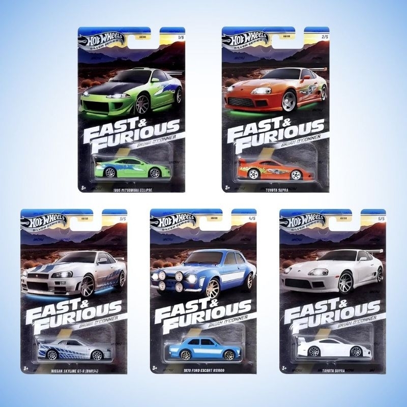 Hot Wheels Fast Furious Set 5pcs R34 MK4 Eclipse Escort Shopee