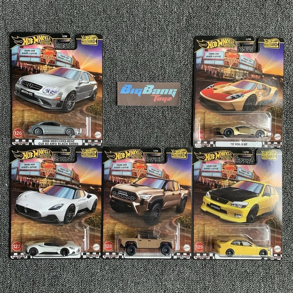 Hot Wheels Premium Boulevard 2025 126 130 Set Of 5 In Stock New Car
