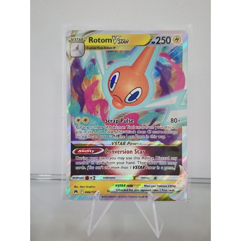 2023 Rotom VStar Card Rare Holo Shopee Malaysia