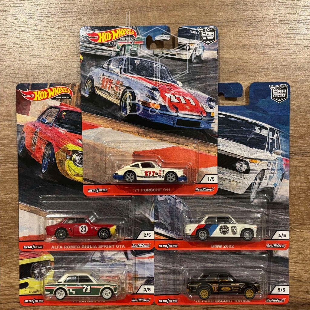 Hot Wheels Premium Car Culture Door Slammers Complete Set Porsche