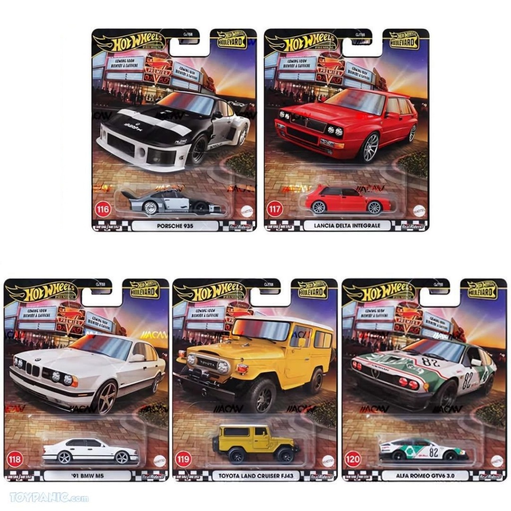 Hot Wheels Premium Boulevard 116 120 Set Of 5 GJT68 958A 2025