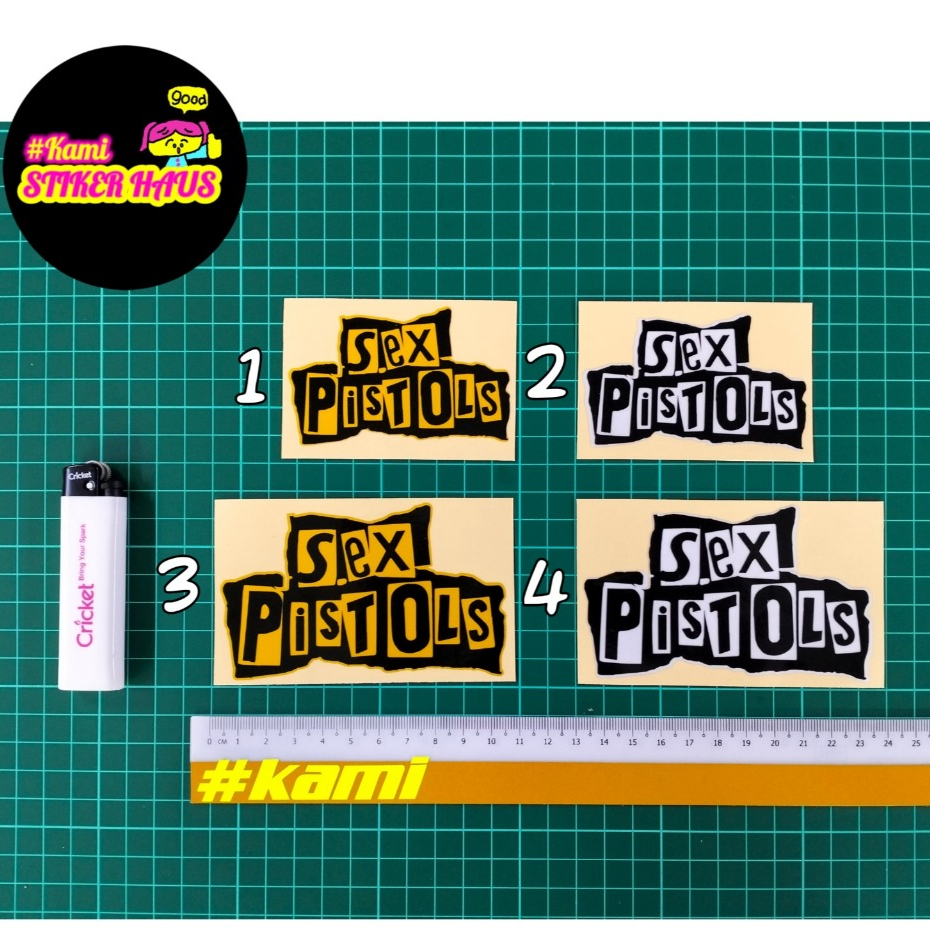 Sticker Sex Pistols Stickers Cutting Overlapping Reflective Stiker