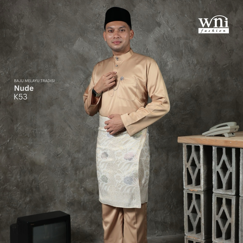 Baju Melayu Tradisi NUDE CHAMPAGNE Shopee Malaysia