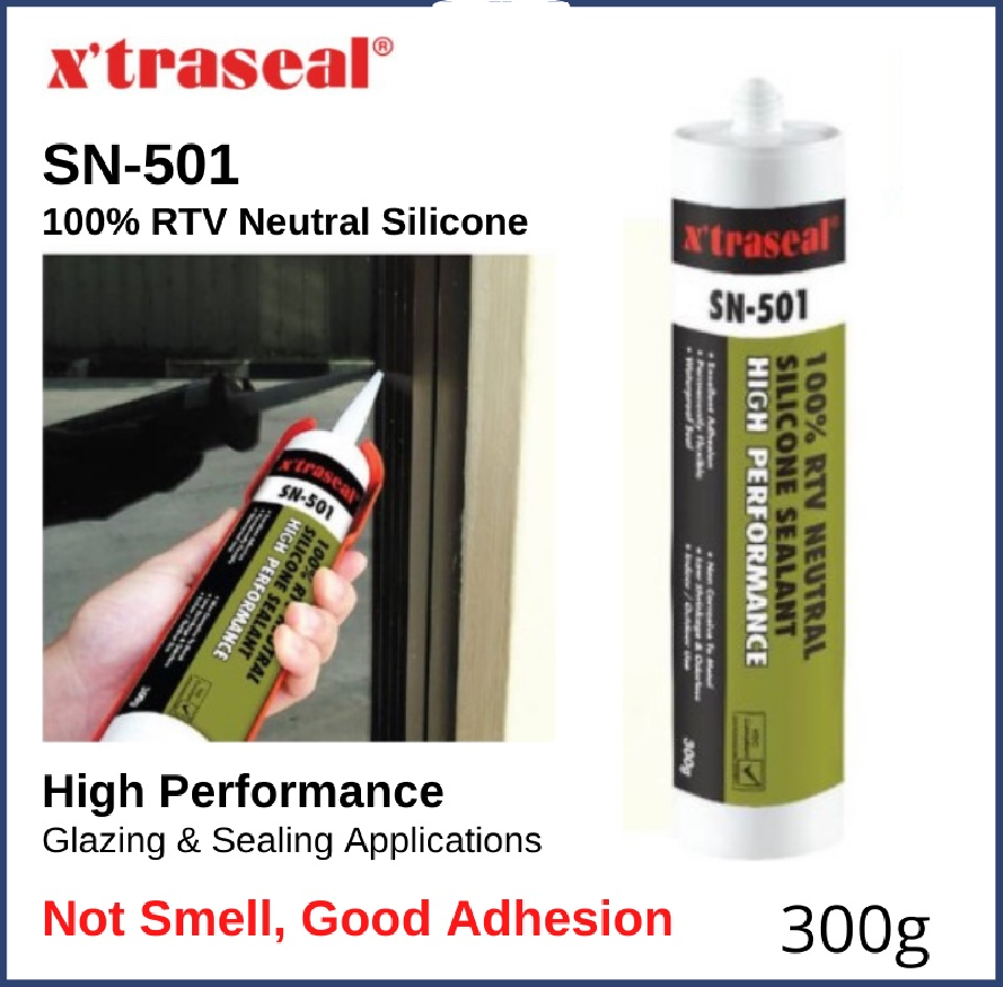 X Traseal Sn Rtv Neutral Silicone Sealant Clear White Glass